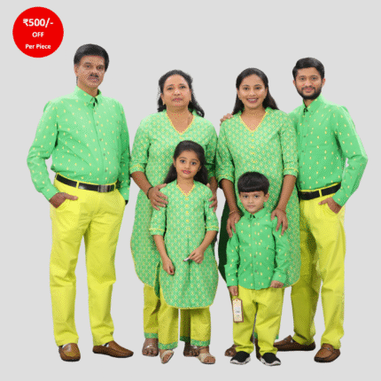 Classic Green Family Wear — Coordinated Family Style